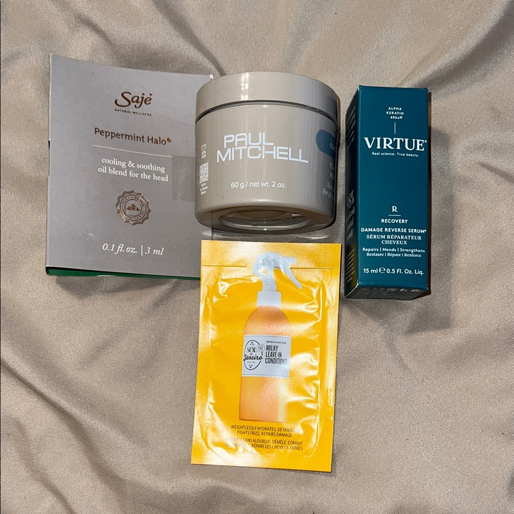 New 4pc luxury hair brand travel size bundle